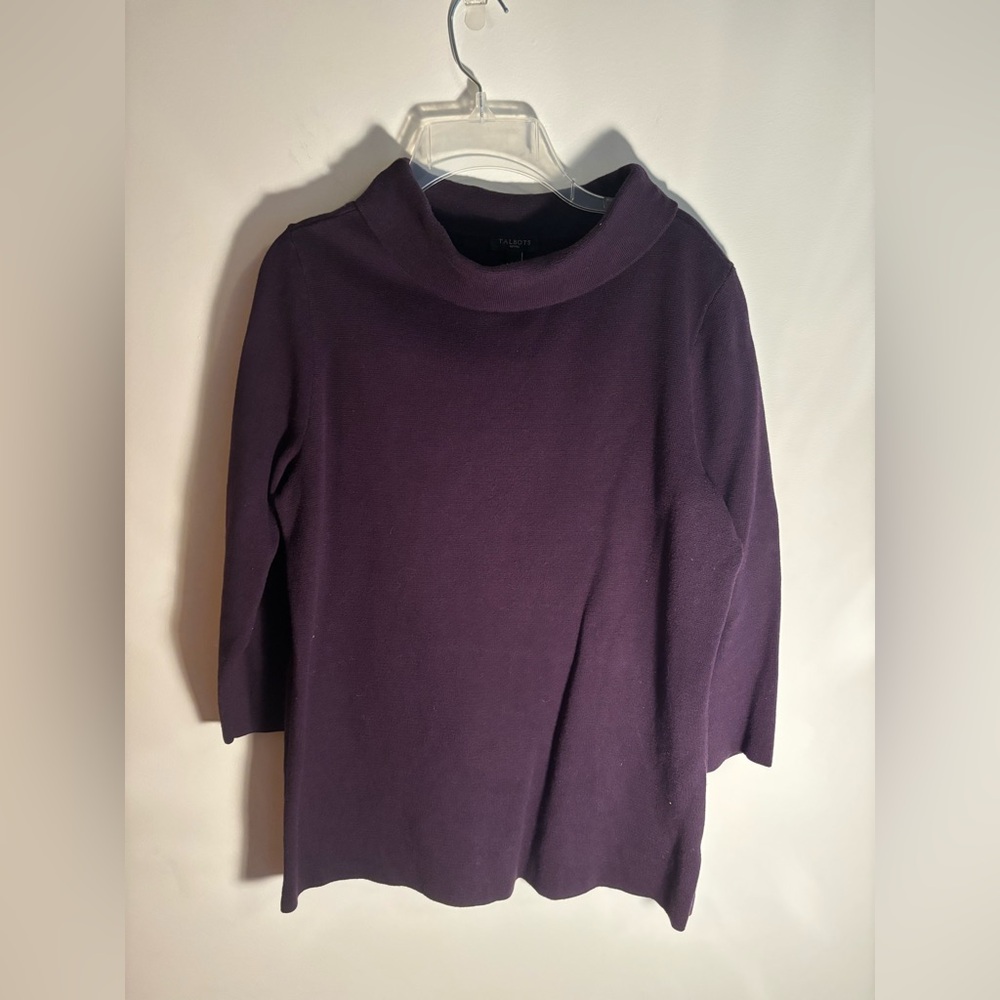 Talbots Rich Purple Knit Top